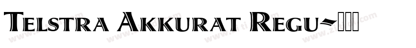 Telstra Akkurat Regu字体转换